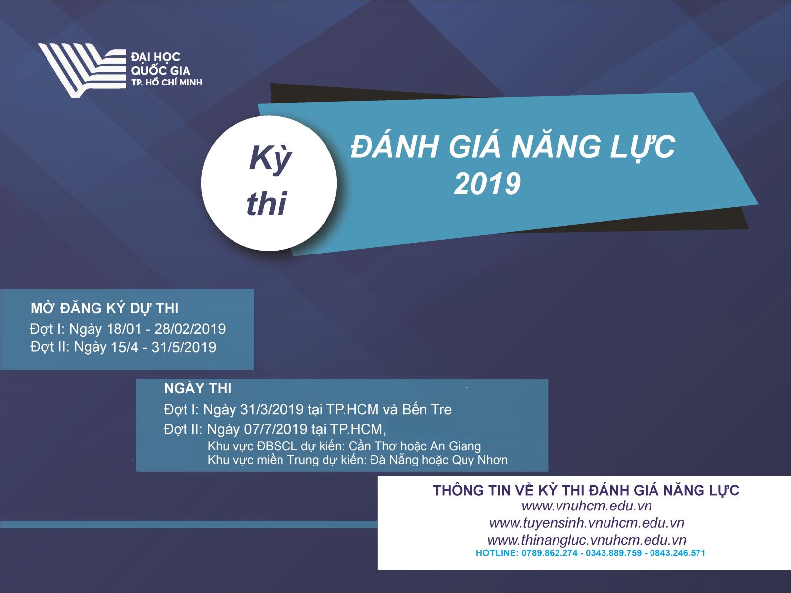 Công bố đáp án đề thi đánh giá năng lực mẫu năm 2019