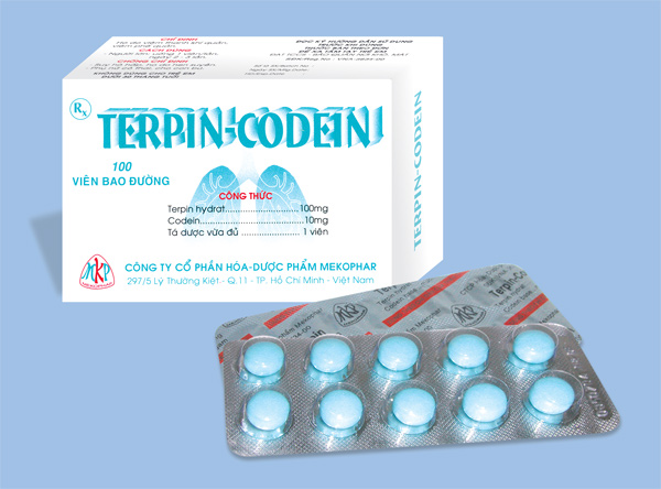 Terpin codein tác dụng trị ho long đờm 