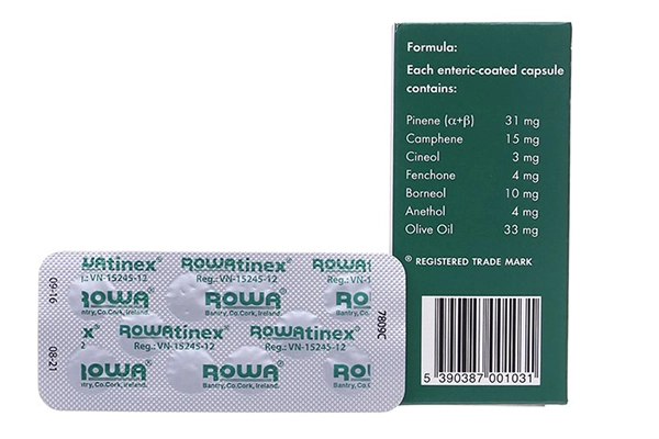 Mặt sau của thuốc Rowatinex