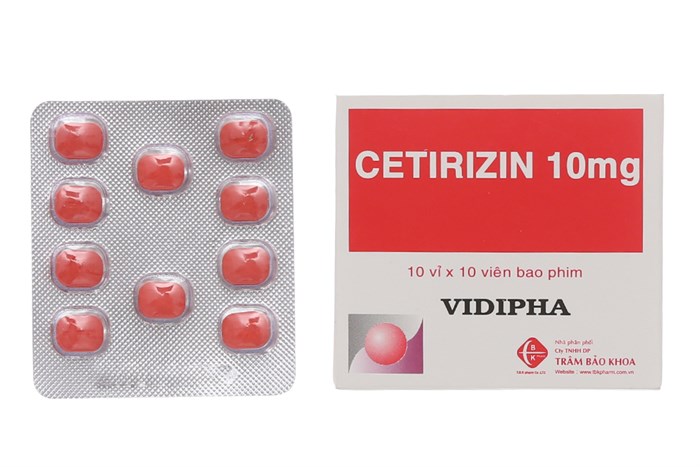 Cetirizin là thuốc thuộc nhóm kháng histamine thế hệ thứ hai