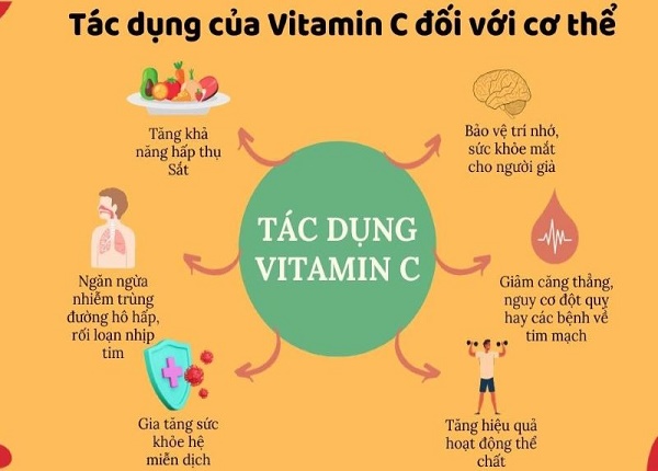 <center><em>Vitamin C mang lại nhiều lợi ích đối với sức khỏe</em></center>