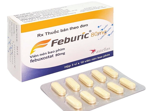 <center><em>Feburic 80mg là thuốc điều trị tăng aid uric máu</em></center>