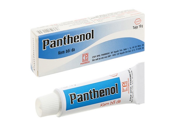 <center><em>Một sản phẩm kem bôi ngoài da Panthenol </em></center>