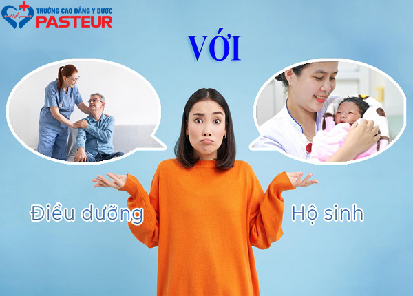 Nữ Hộ sinh với Điều dưỡng