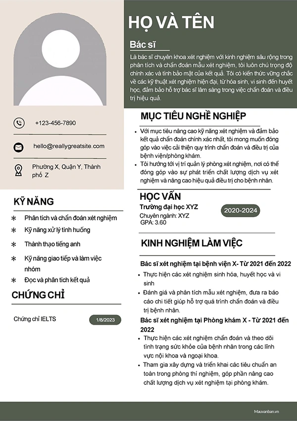 Tại sao cần chuẩn bị CV xin việc ngành Xét nghiệm
